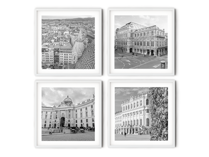 Vienna Gallery Wall | Black & White Fine Art Photography Print Set