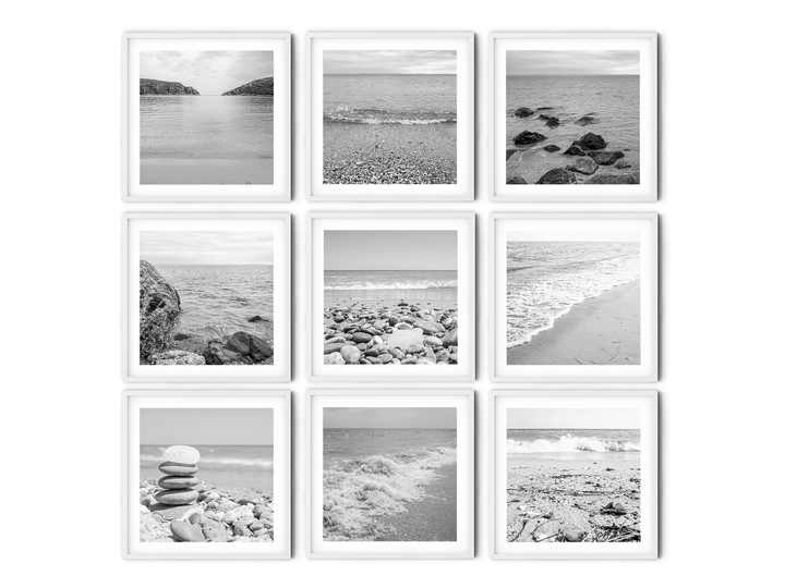 Beach Gallery Wall | Black & White Fine Art Photography Print Set