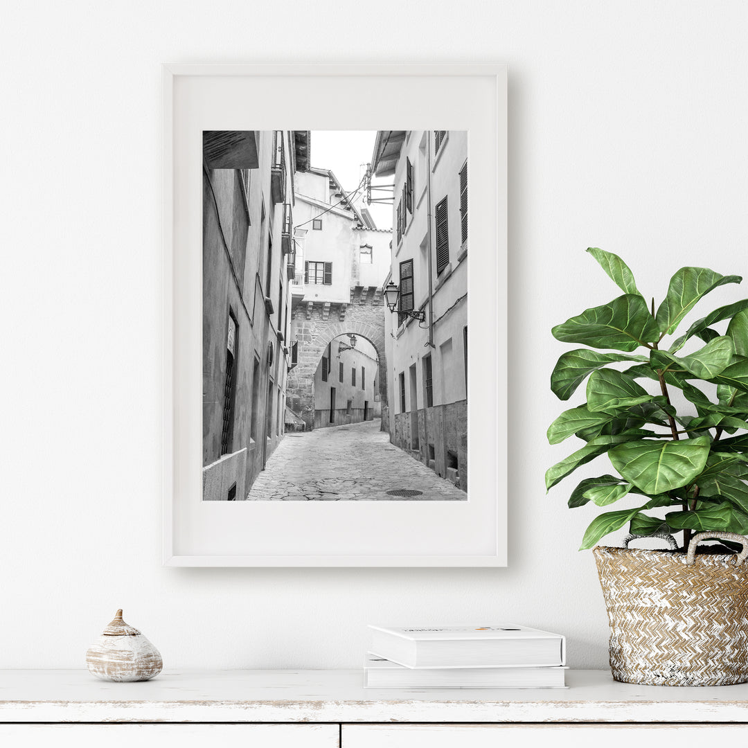 European Street | Black & White Fine Art Photography Print