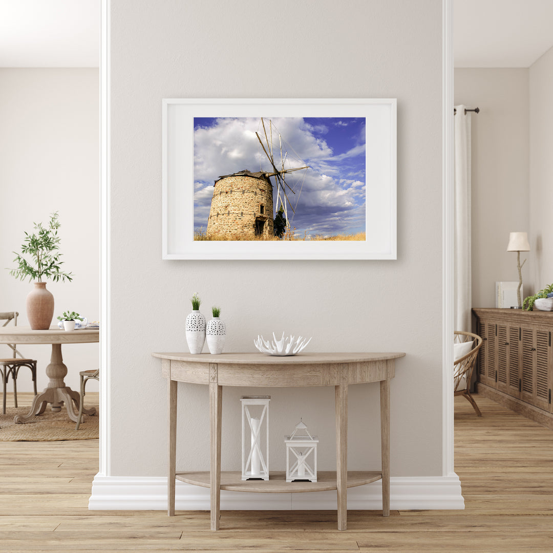 Greek Stone Windmill | Fine Art Photography Print