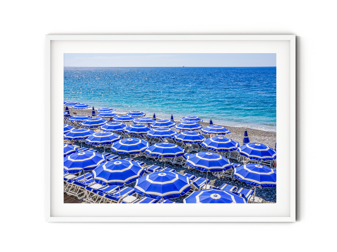 Nice Beach Umbrellas II | Fine Art Photography Print