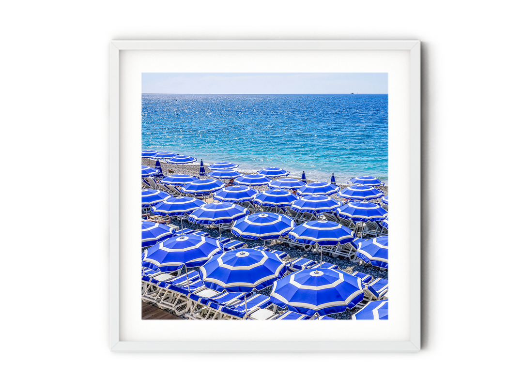 Beach Umbrealls of Nice | Fine Art Photography Print