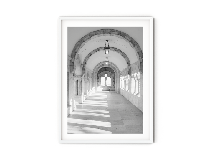 Fisherman's Bastion Arcades | Black & White Fine Art Photography Print