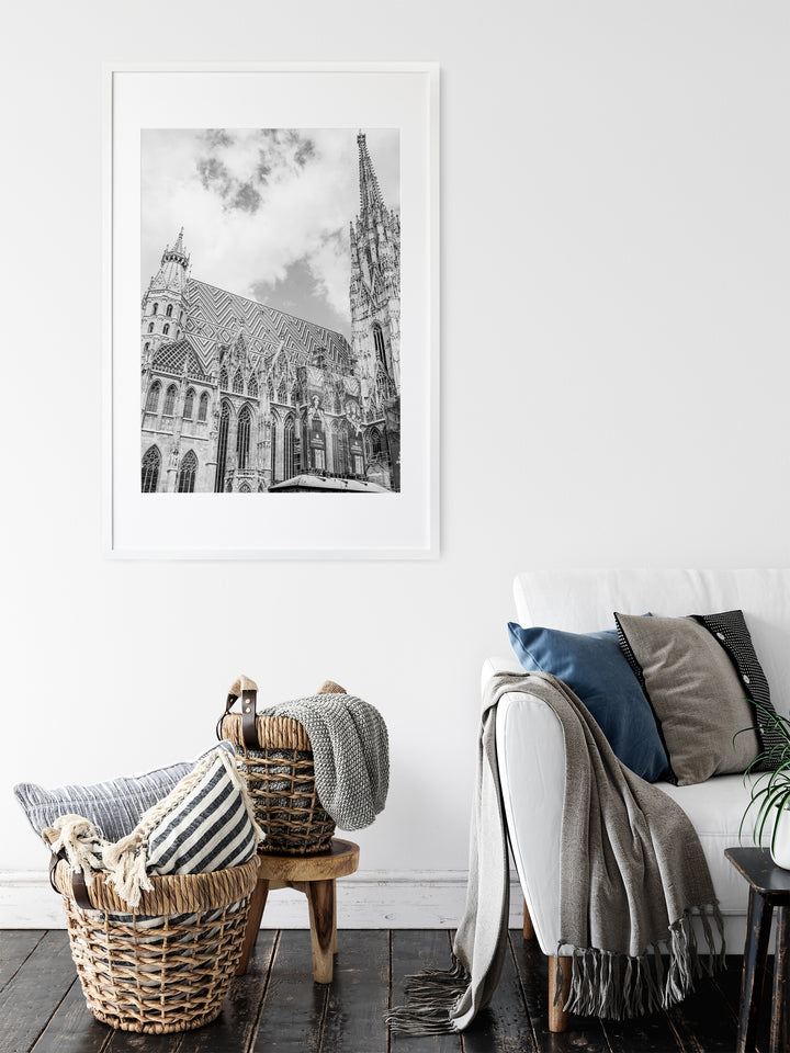 Stephansdom Wien | Schwarzweißer Fine Art Poster Print