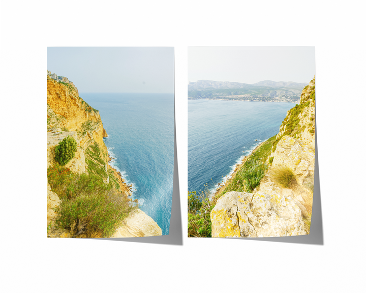 Französische Riviera Küste Bilderwand | Fine Art Poster Print Set