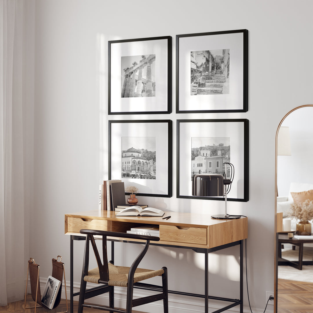 Athens Gallery Wall | Black & White Fine Art Photography Print Set