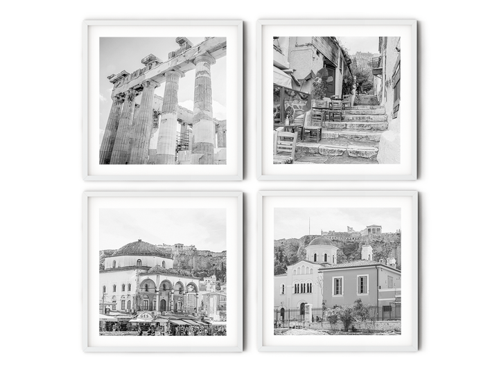 Athens Gallery Wall | Black & White Fine Art Photography Print Set