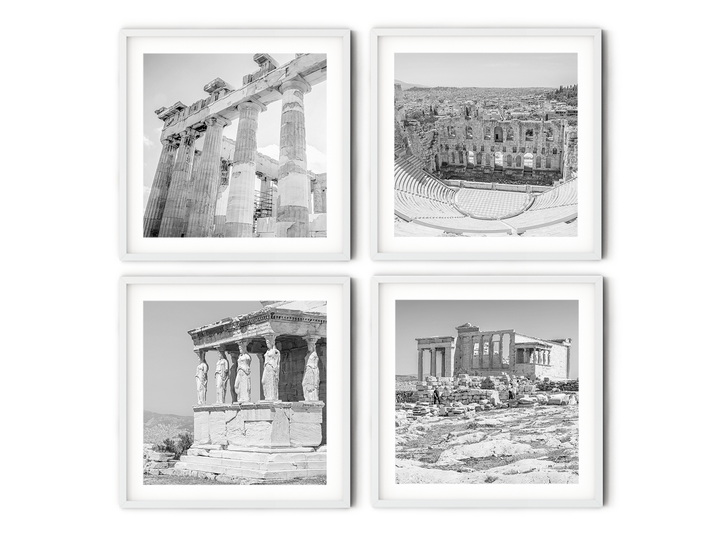 Acropolis Gallery Wall | Black & White Fine Art Photography Print Set