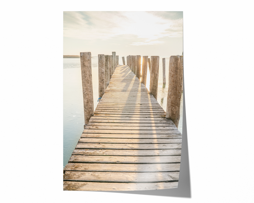 Wooden Pier at Sunset | Fine Art Photography Print