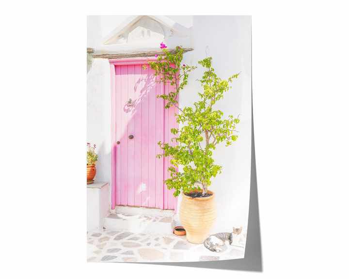 Paros Pink Door II | Fine Art Photography Print