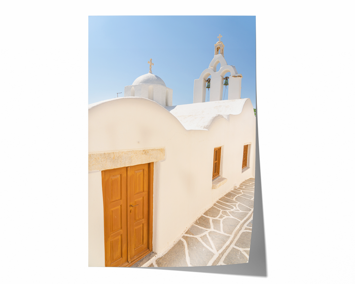 Griechische Inseln Kirche | Fine Art Poster Print