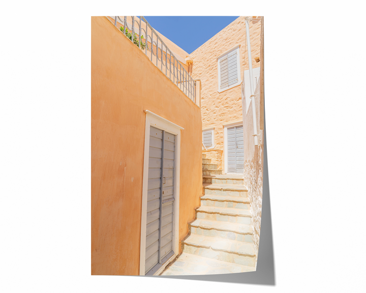 Orange House in Syros | Fine Art Photography Print