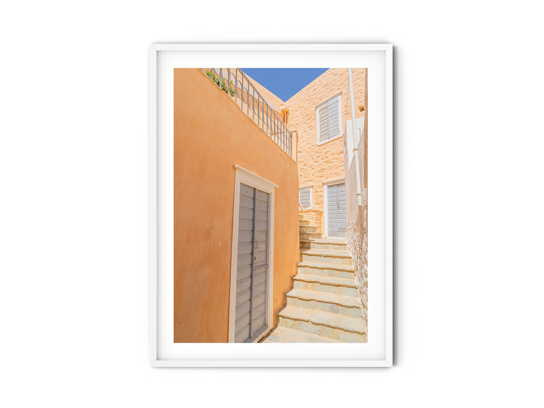 Orange House in Syros | Fine Art Photography Print