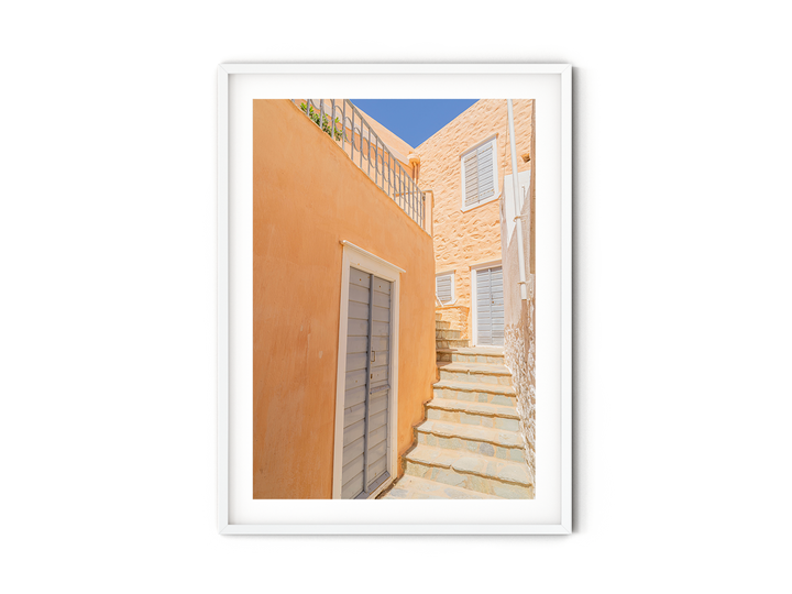 Orange House in Syros | Fine Art Photography Print