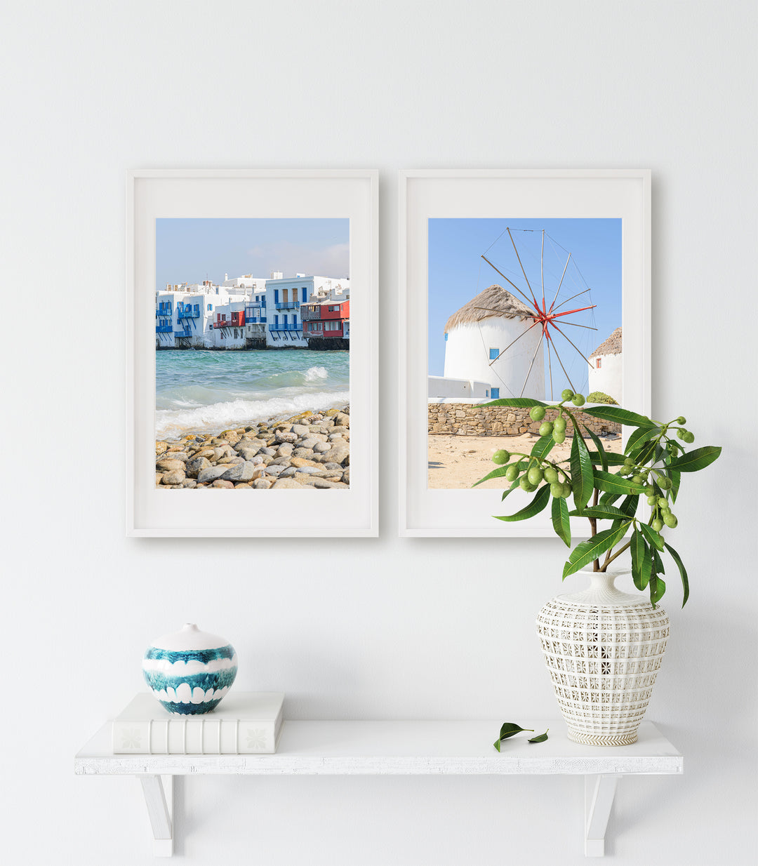 Mykonos Bilderwand II | Fine Art Poster Print Set