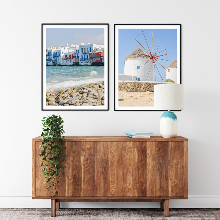 Mykonos Bilderwand II | Fine Art Poster Print Set