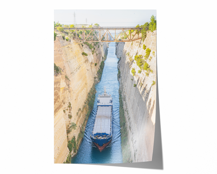 Ship in Corinth Canal | Fine Art Photography Print