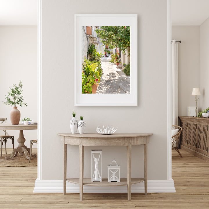 Gasse in einem griechischen Dorf | Fine Art Poster Print