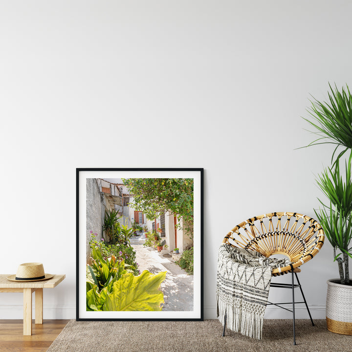 Straße in einem griechischen Dorf | Fine Art Poster Print