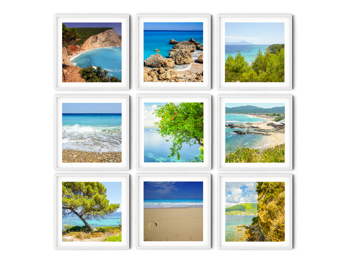 Greek Beaches Gallery Wall II | Fine Art Photography Print Set