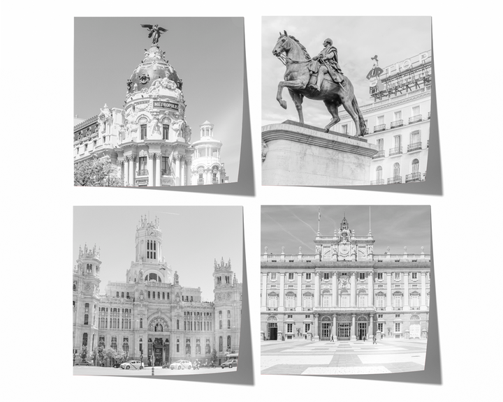 Madrid Gallery Wall | Black & White Fine Art Photography Print Set