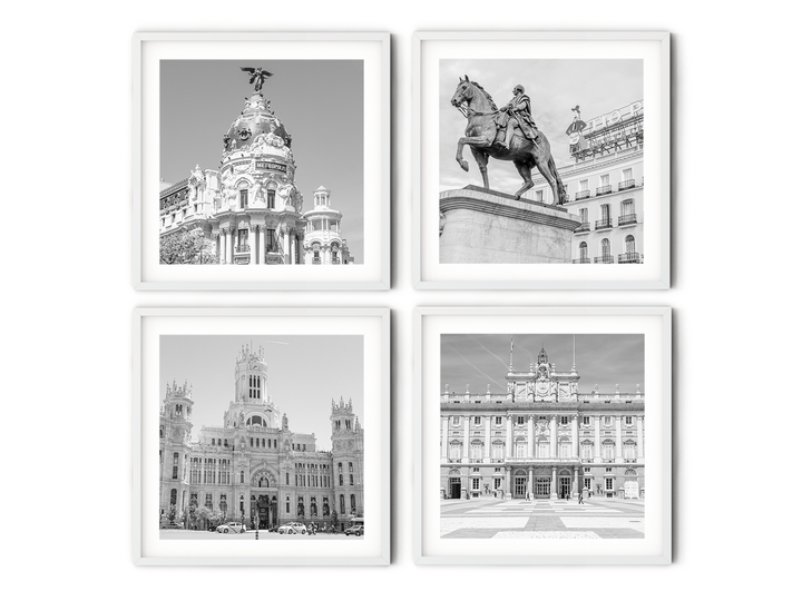 Madrid Gallery Wall | Black & White Fine Art Photography Print Set